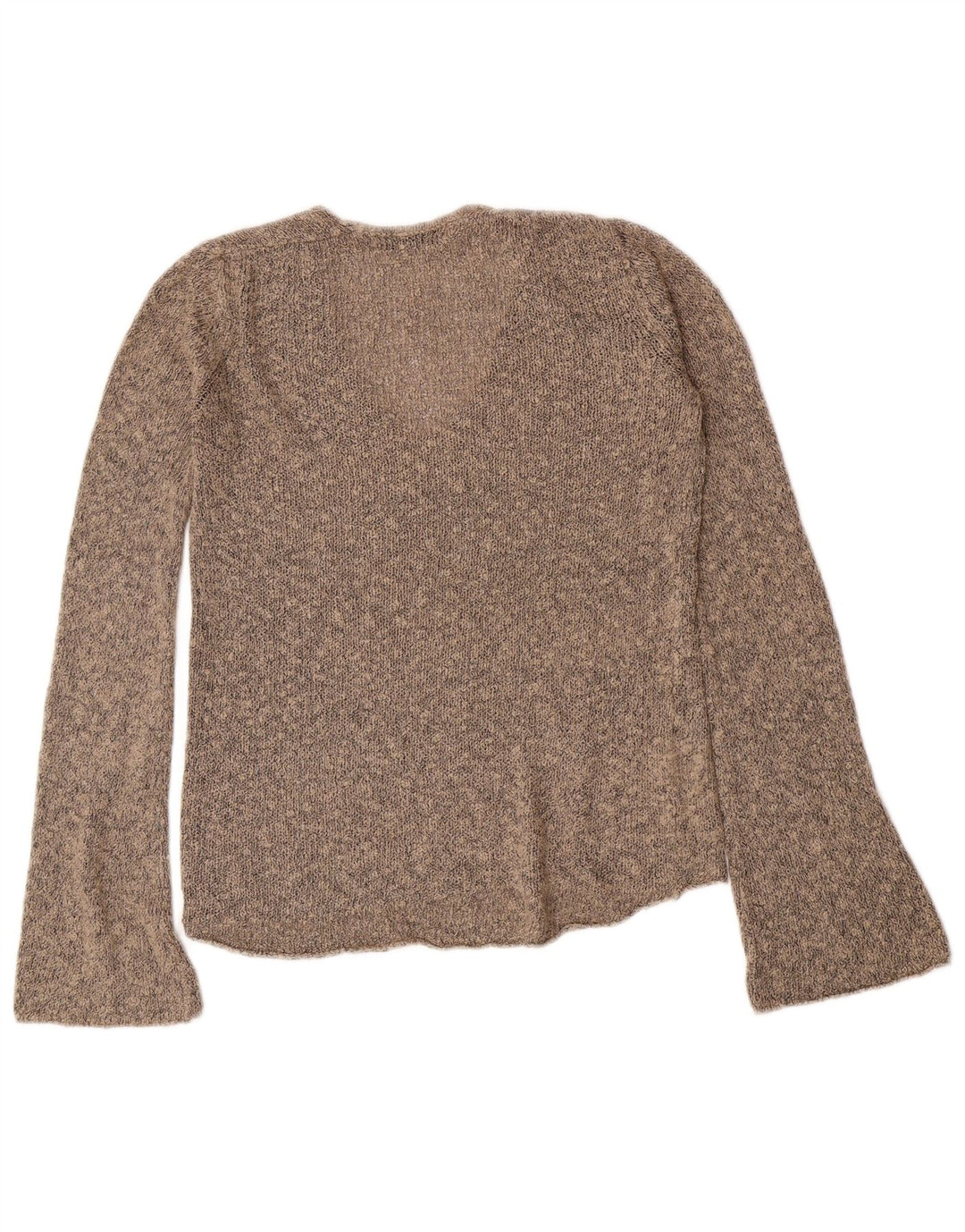 Maglione Zara da donna con scollo a V UK 10 piccolo marrone