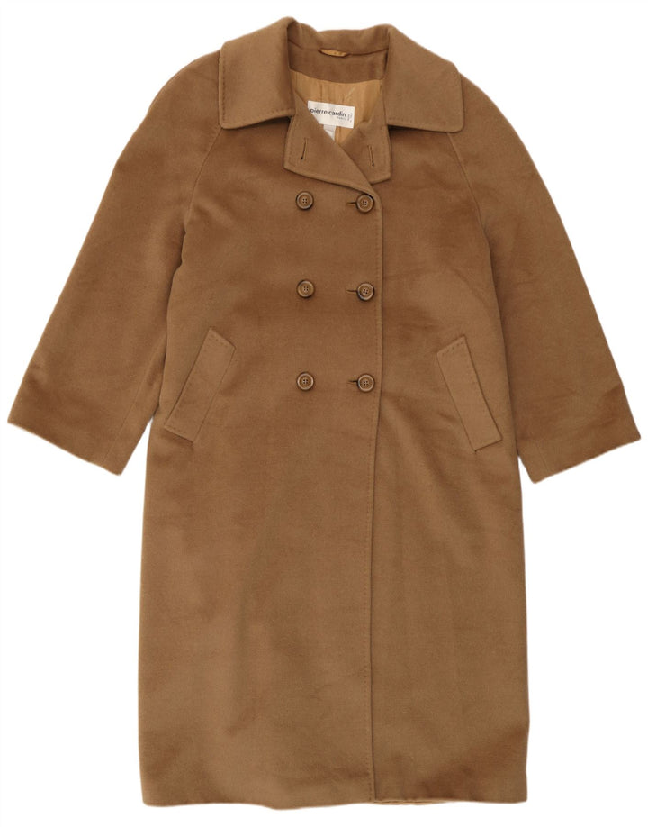 Cappotto doppiopetto da donna Pierre Cardin UK 14 grande marrone