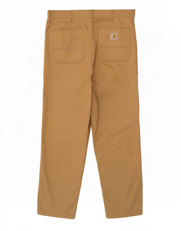 Pantaloni chino dritti da uomo Carhartt W38 L34 Poliestere beige