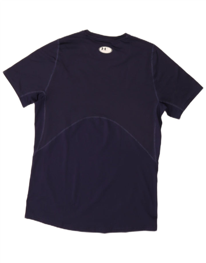 Maglietta da uomo UNDER ARMOUR Heat Gear Top medio blu navy sintetico
