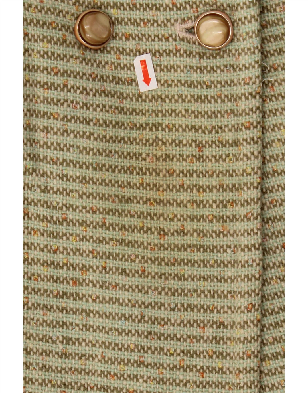 NOA Cappotto doppiopetto da donna NOA UK 14 Lana a righe verde medio