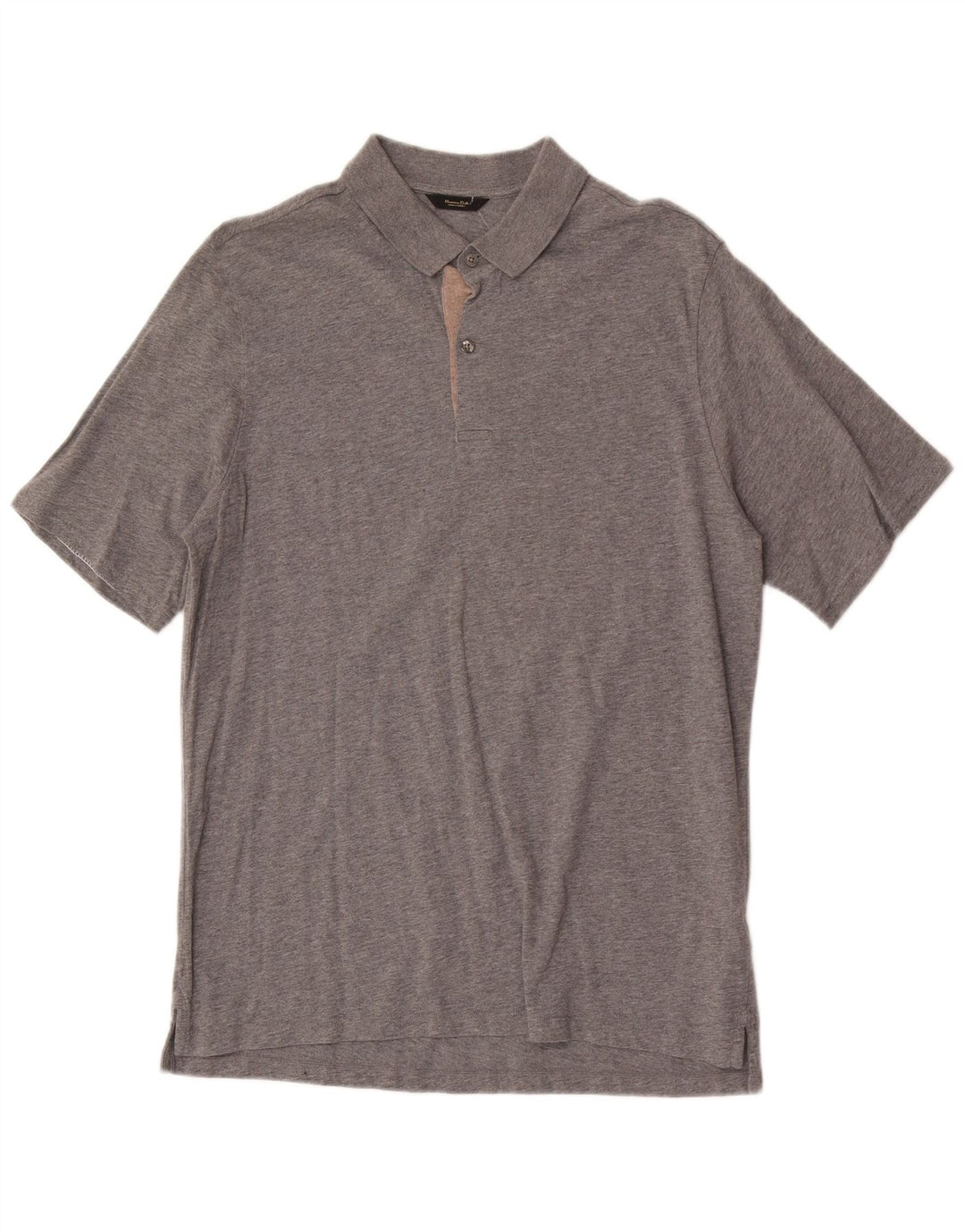 Polo Uomo Massimo Dutti Grande Cotone Grigio