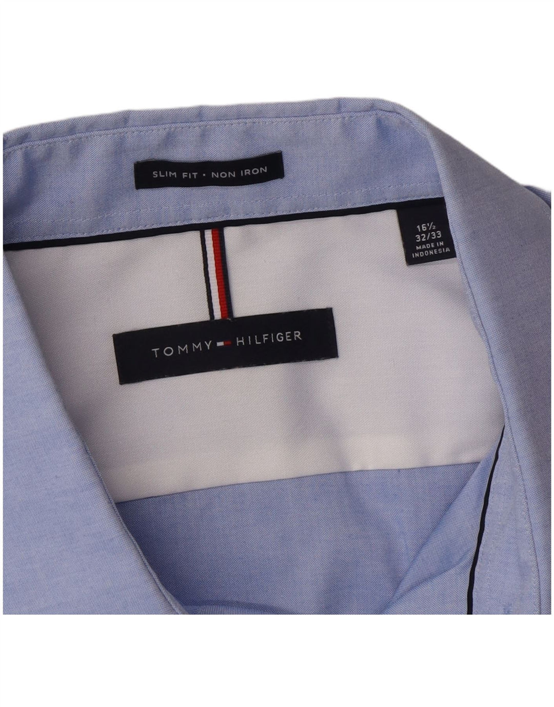 Camicia slim fit da uomo Tommy Hilfiger taglia 16 grande blu