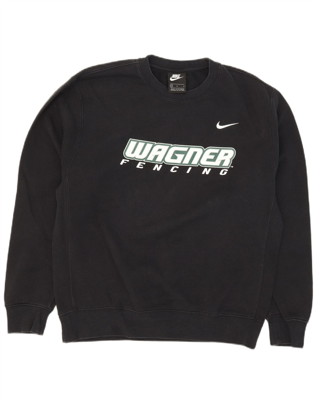 Felpa grafica da uomo Nike Felpa media in cotone nero