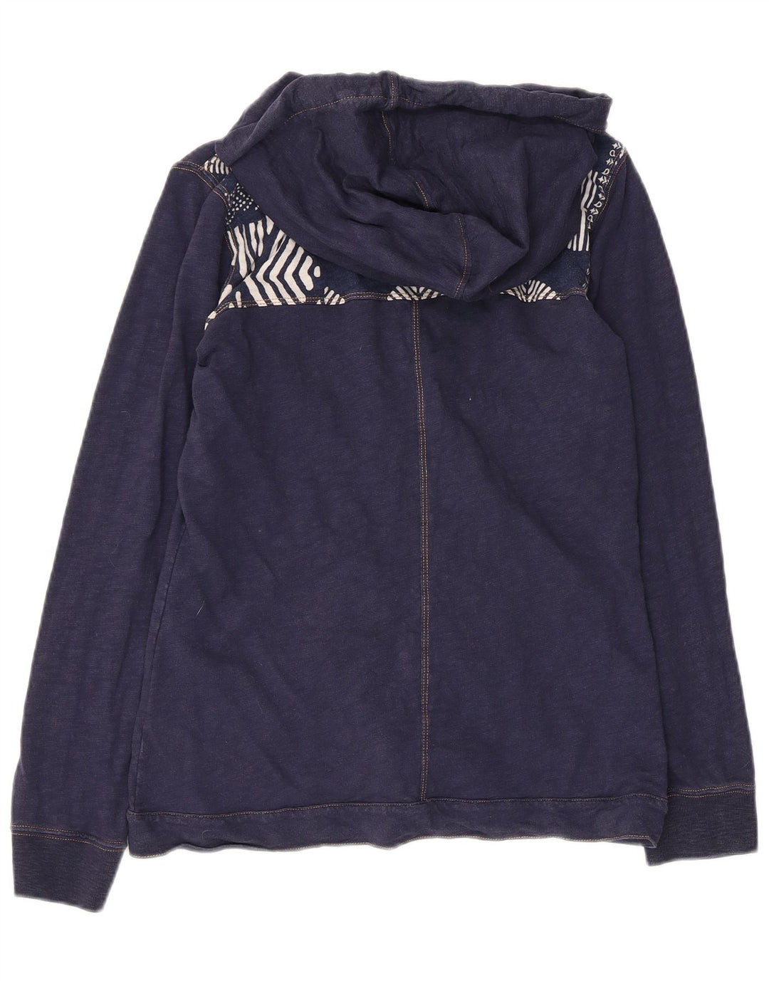 Maglione con cappuccio e zip grafica da donna Champion UK 12 Cotone medio blu navy