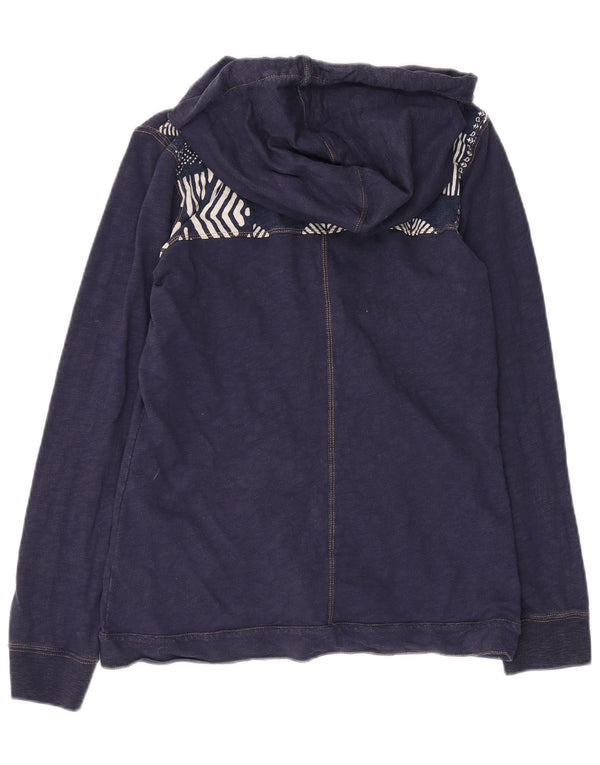 Maglione con cappuccio e zip grafica da donna Champion UK 12 Cotone medio blu navy