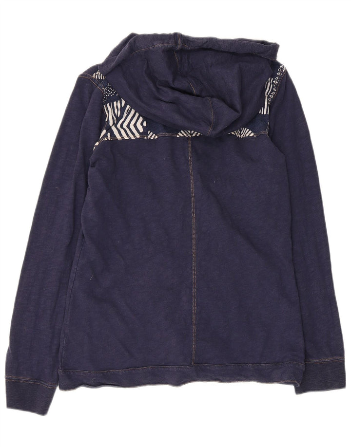 Maglione con cappuccio e zip grafica da donna Champion UK 12 Cotone medio blu navy