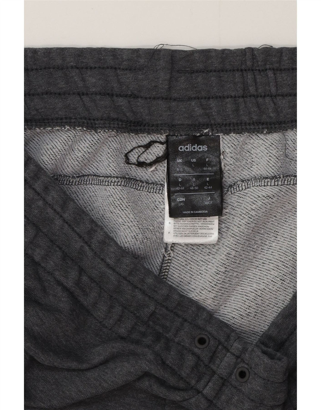 Pantaloni da tuta da donna ADIDAS Joggers UK 16/18 Large Grigio screziato