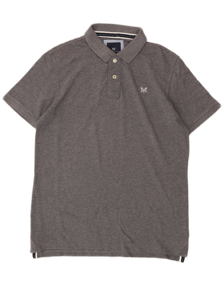 Crew Clothing Polo da uomo piccola in cotone grigio