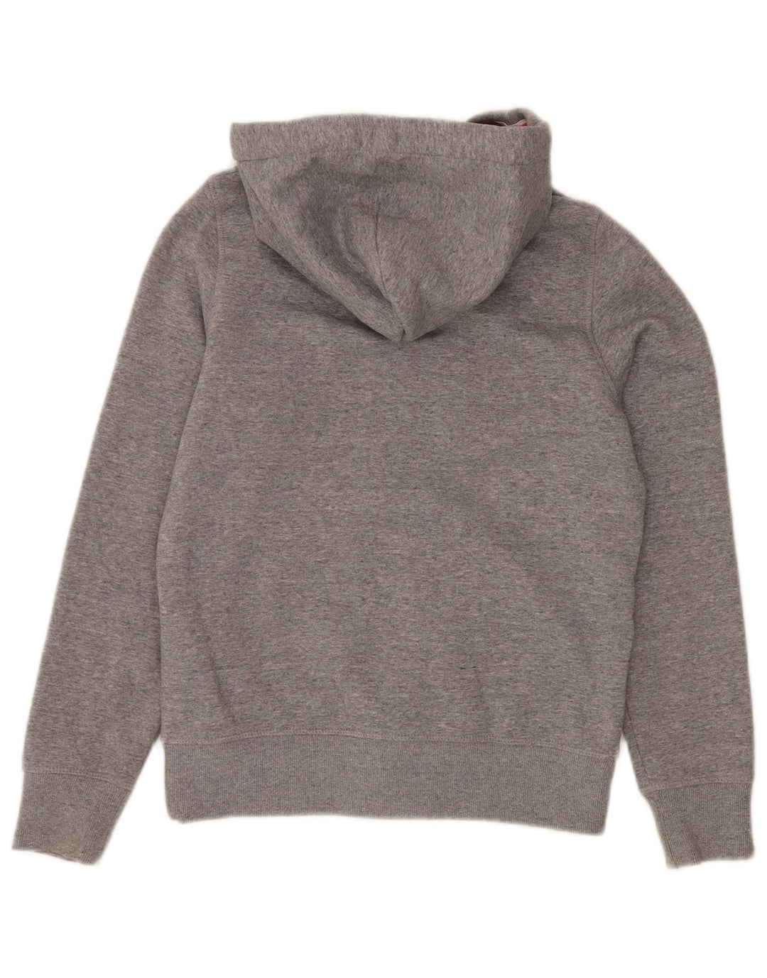 JACK WILLS Maglione con cappuccio e zip oversize da donna UK 6 XS Cotone grigio