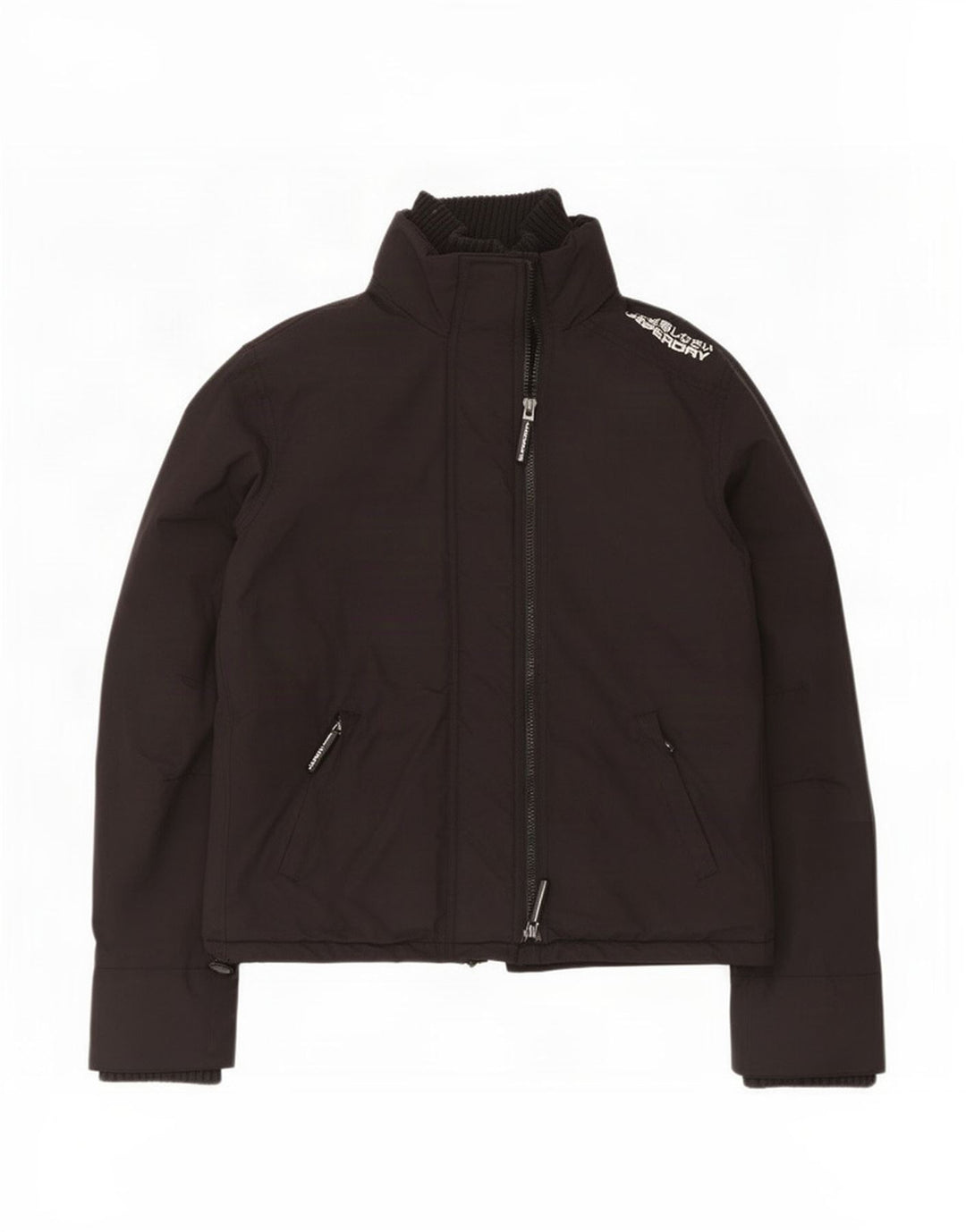 Giacca antipioggia da donna Superdry UK 18 XL nylon nero