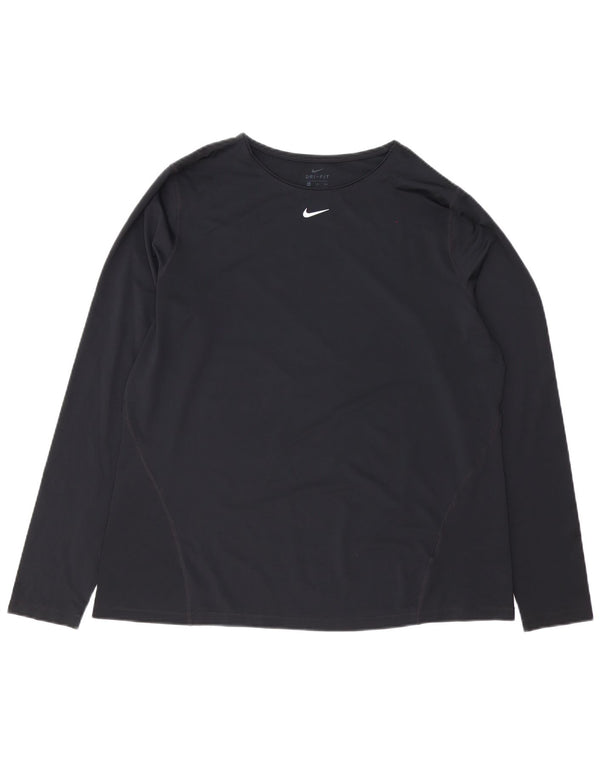 Nike Top Manica Lunga da Uomo 2XL Nero Poliestere Sportivo