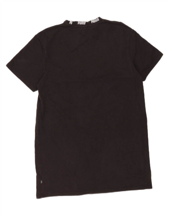 T-shirt grafica da uomo Puma Top grande in cotone nero