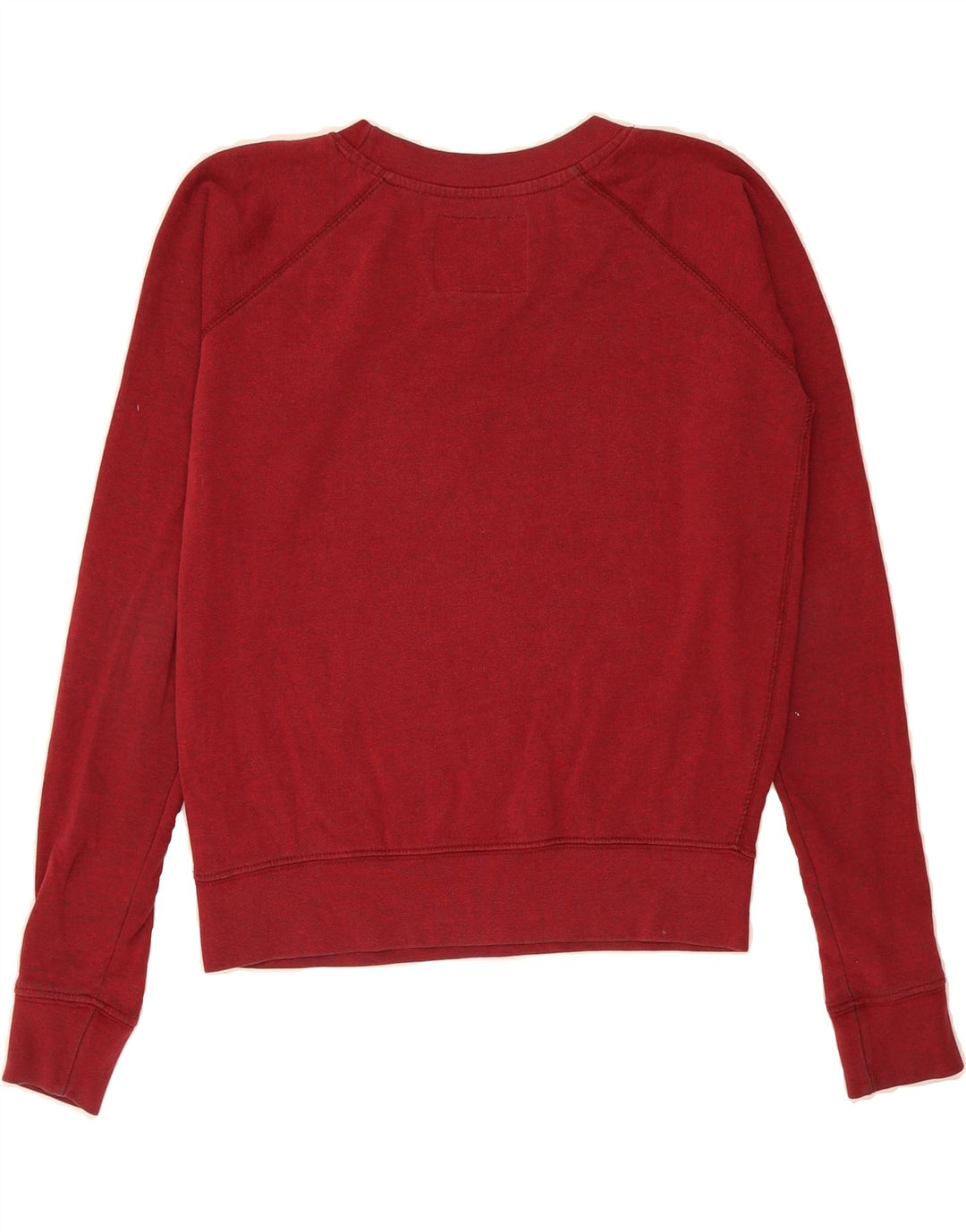HARD ROCK CAFE Womens Oversized Sweatshirt Jumper UK 10 Small Burgundy Vintage Hard Rock Cafe and Second-Hand Hard Rock Cafe from Messina Hembry 