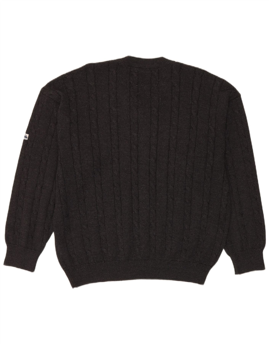 Maglione da uomo con scollo a V Navigare XL in lana grigia