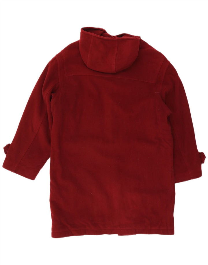 Montgomery con cappuccio da donna vintage IT 52 2XL Lana rossa