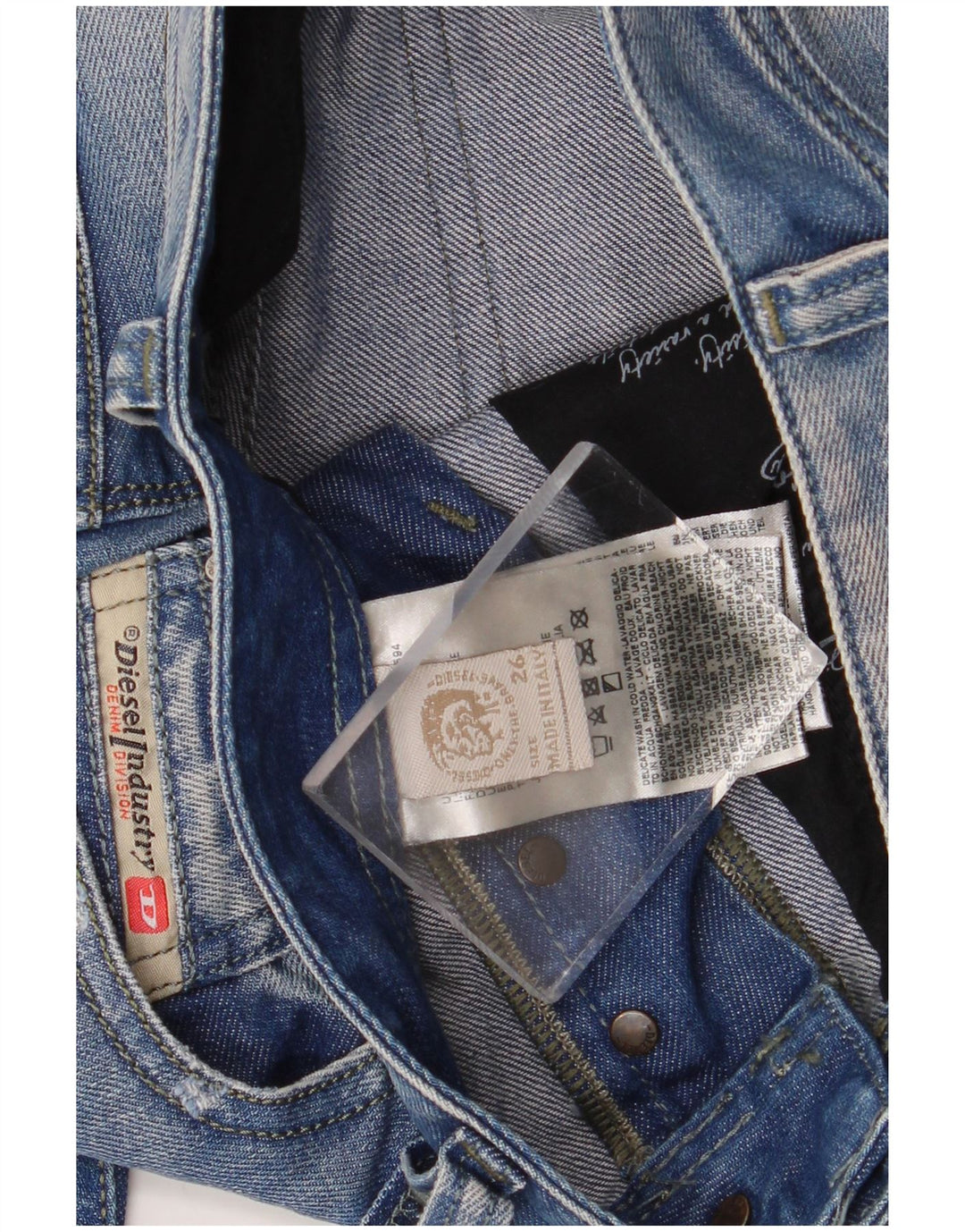 Jeans slim da donna Diesel Joggers W26 L29 cotone blu