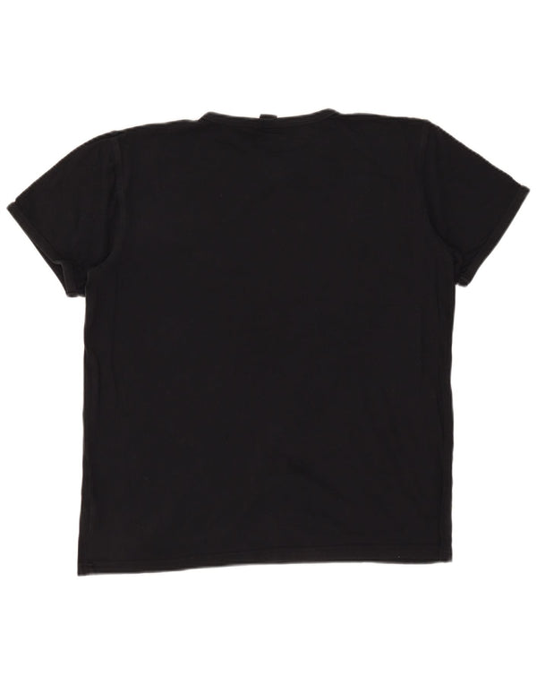 T-shirt da donna Lotto Top UK 18 XL cotone nero