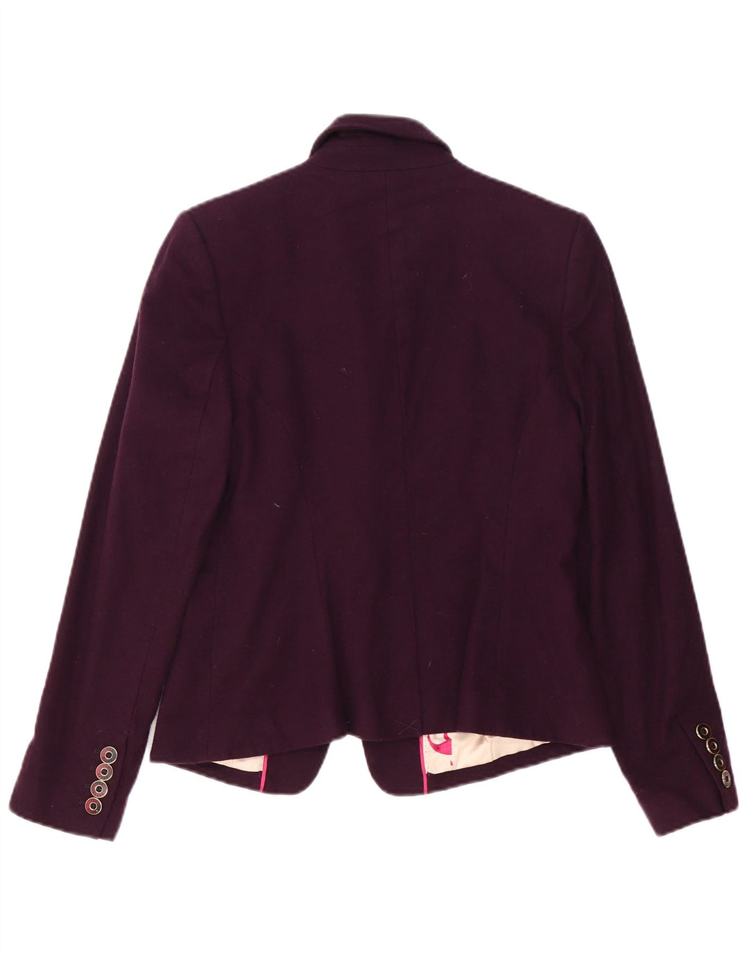 Giacca blazer da donna a 1 bottone Ted Baker taglia 3 lana viola media