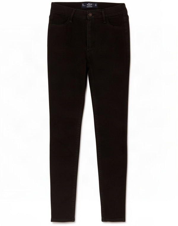 Hollister Jeans skinny con leggings a vita alta da donna US 3 XS W26 L26 Nero