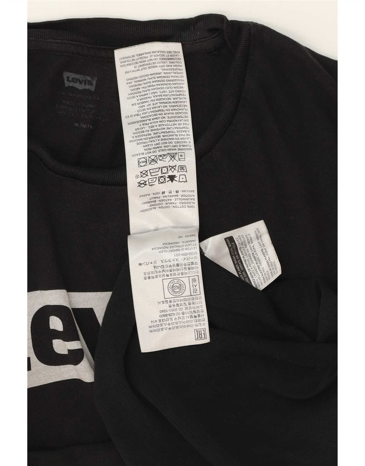 T-shirt grafica da uomo Levi's Top in cotone nero medio
