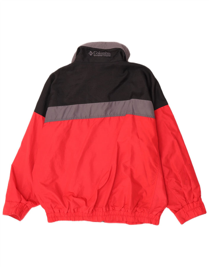 Giacca a vento oversize da uomo Columbia UK 40 Large Red Colourblock