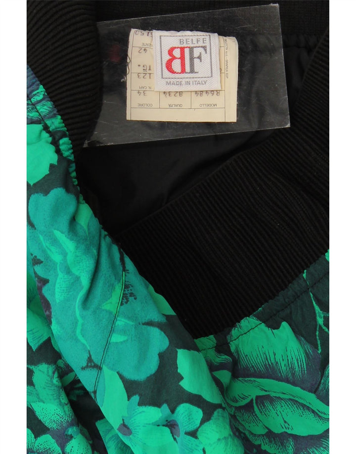 Pantaloni da sci da donna Belfe & Belfe IT 42 Nylon floreale verde medio