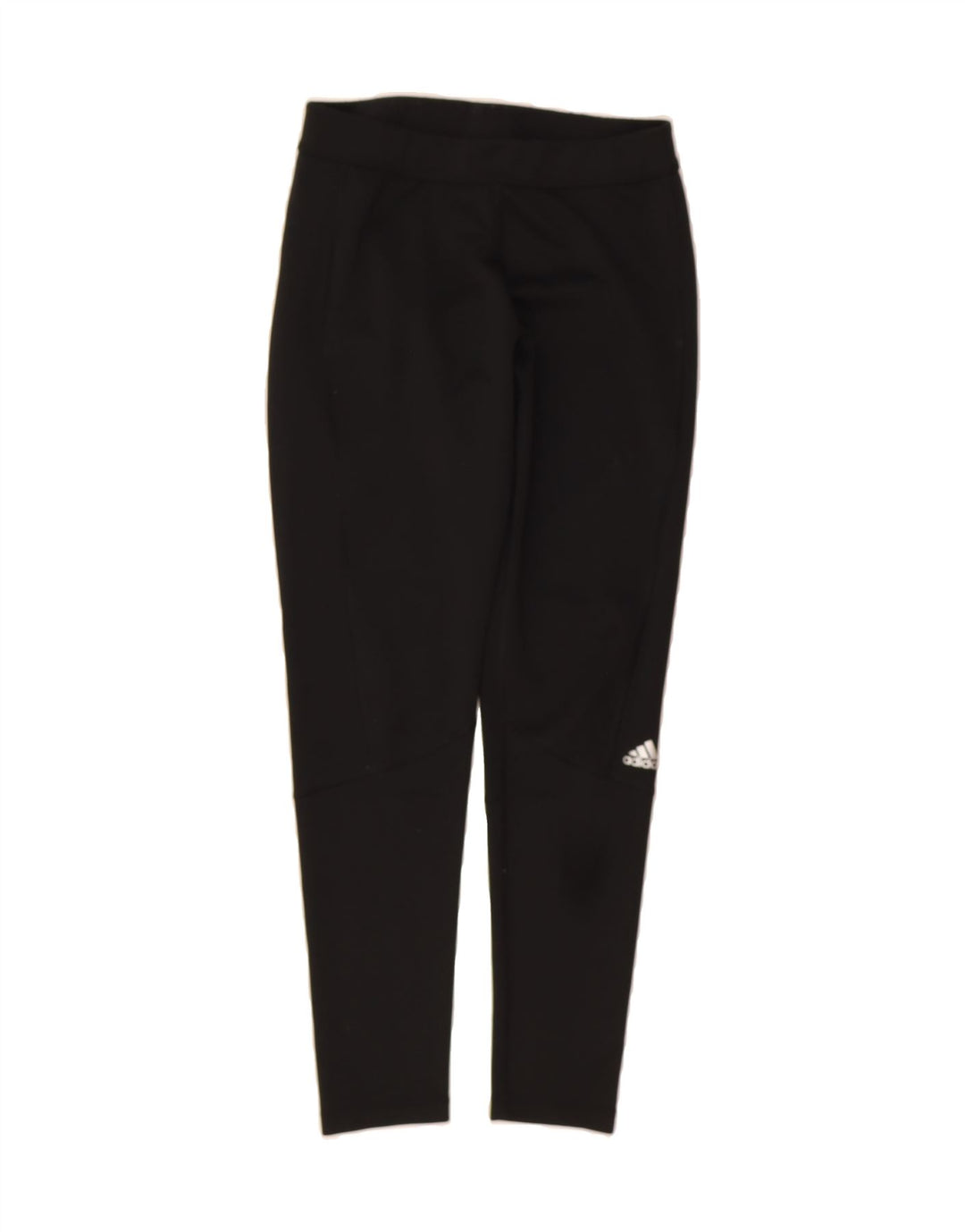 ADIDAS Womens Leggings UK 12/14 Medium  Black Polyester Vintage Adidas and Second-Hand Adidas from Messina Hembry 