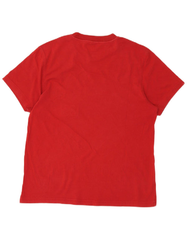 CHAMPION T-shirt grafica da uomo della New York University, grande, rossa