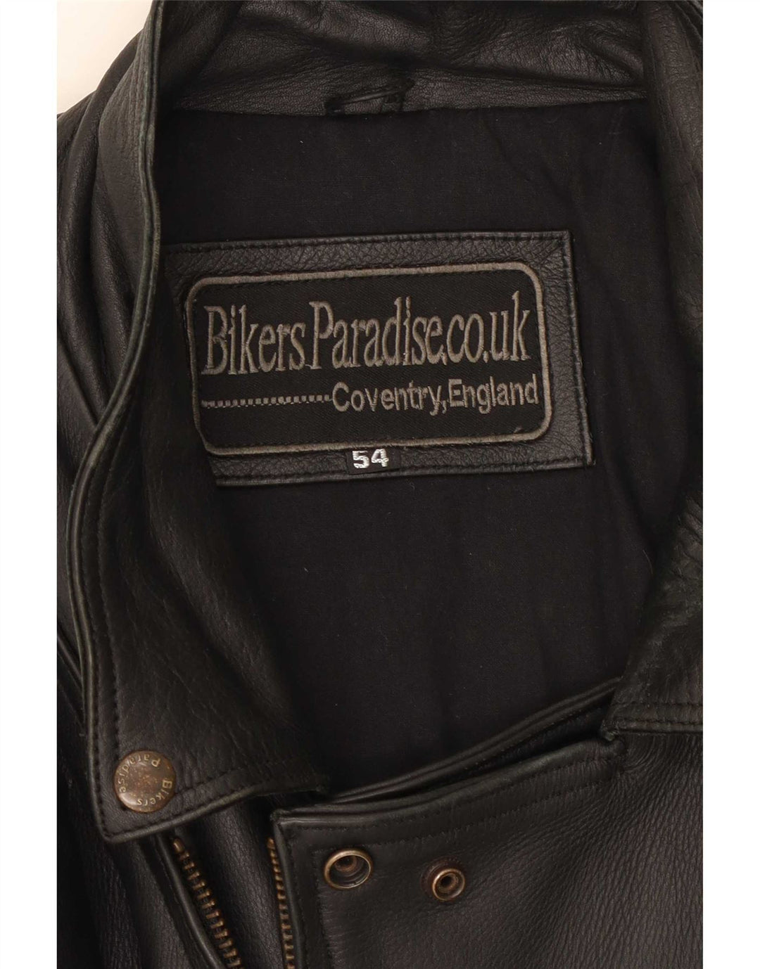 Giacca da motociclista in pelle da uomo Bikers Paradise EU 54 2XL Nera