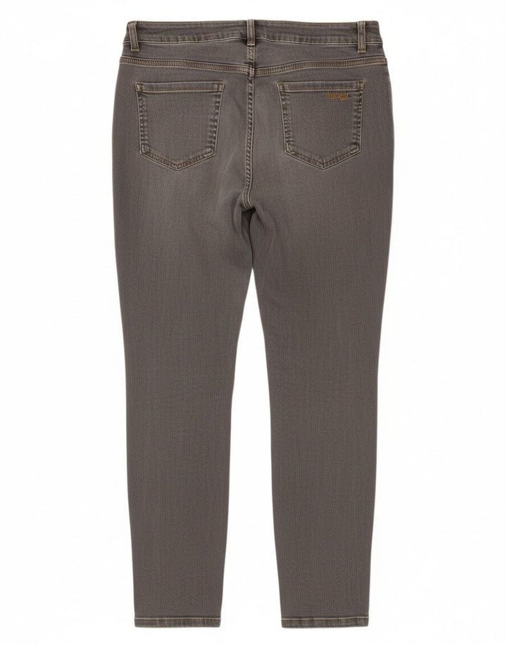 WEIRD FISH Womens Slim Jeans UK 12 Medium W34 L29 Grey Cotton