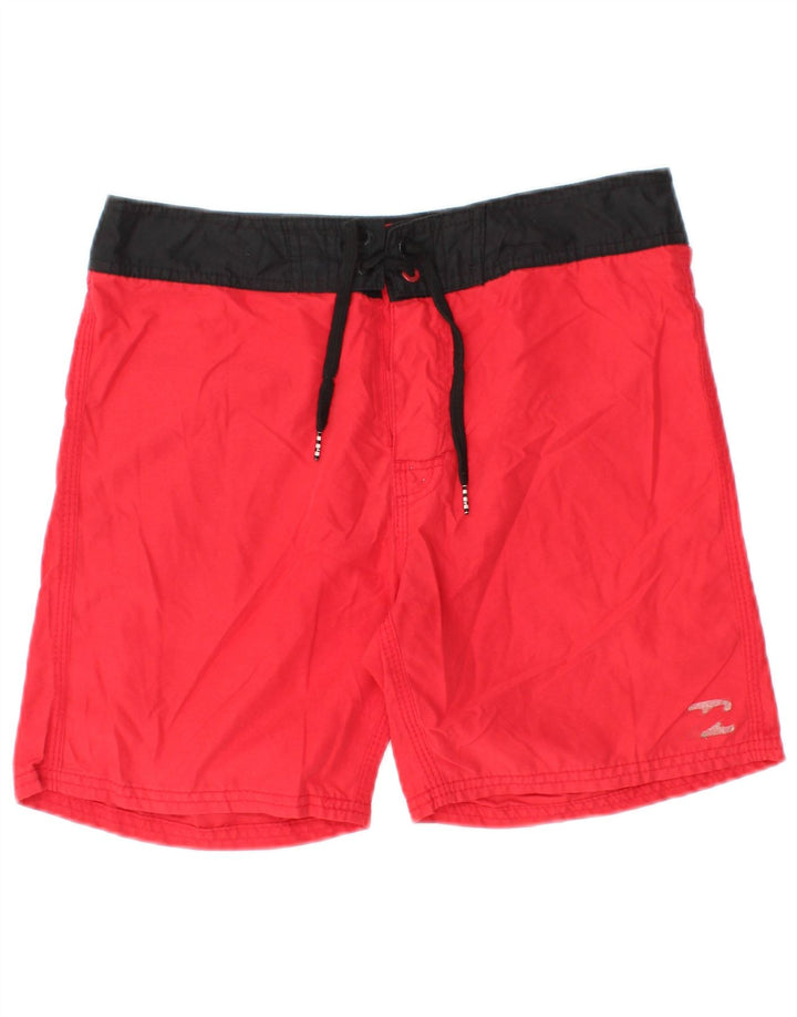 Pantaloncini da bagno da uomo BILLABONG Spiaggia in poliestere color block rosso medio