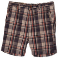 Pantaloncini chino da uomo Guess W34 grandi in cotone a quadri blu navy