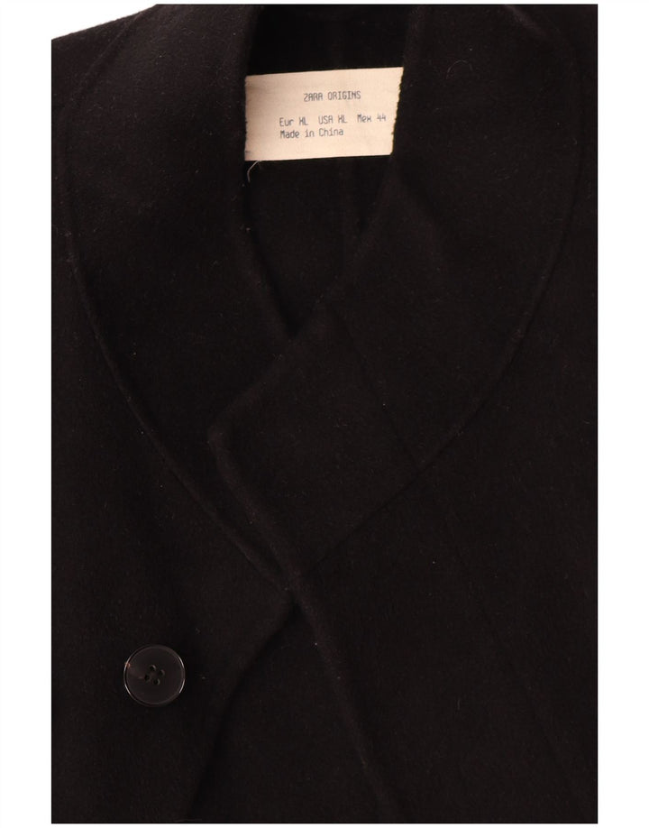 Cappotto Zara da uomo UK 44 XL lana nera