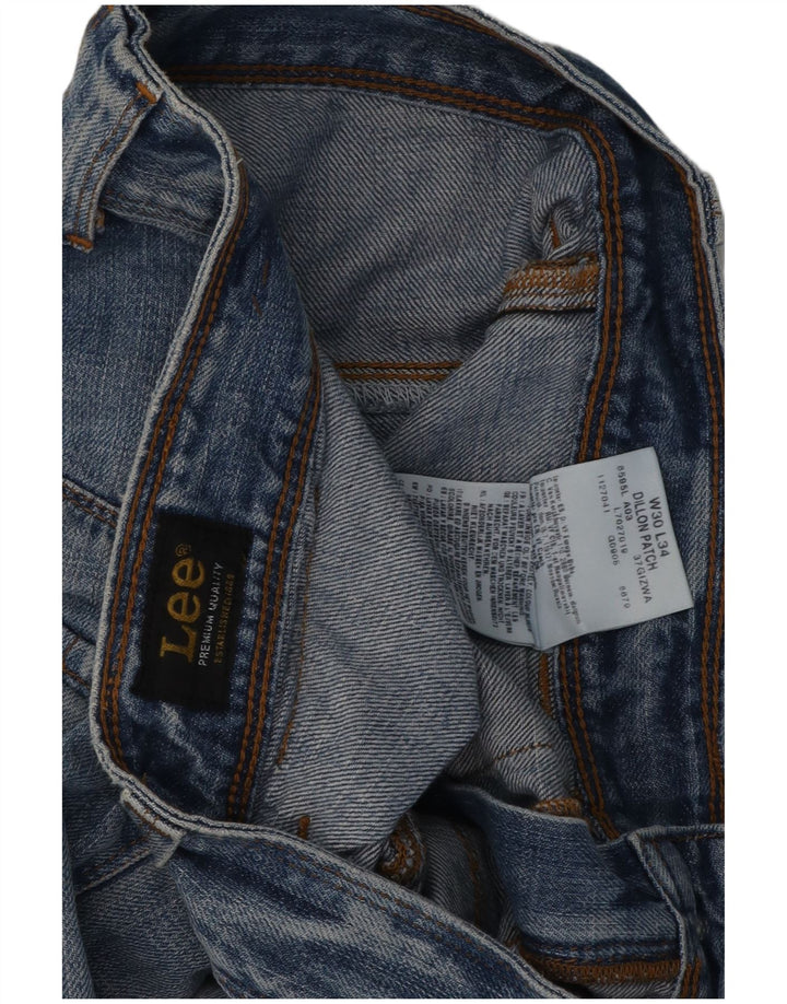 Jeans dritti da uomo Lee Dillon Patch W30 L29 cotone blu