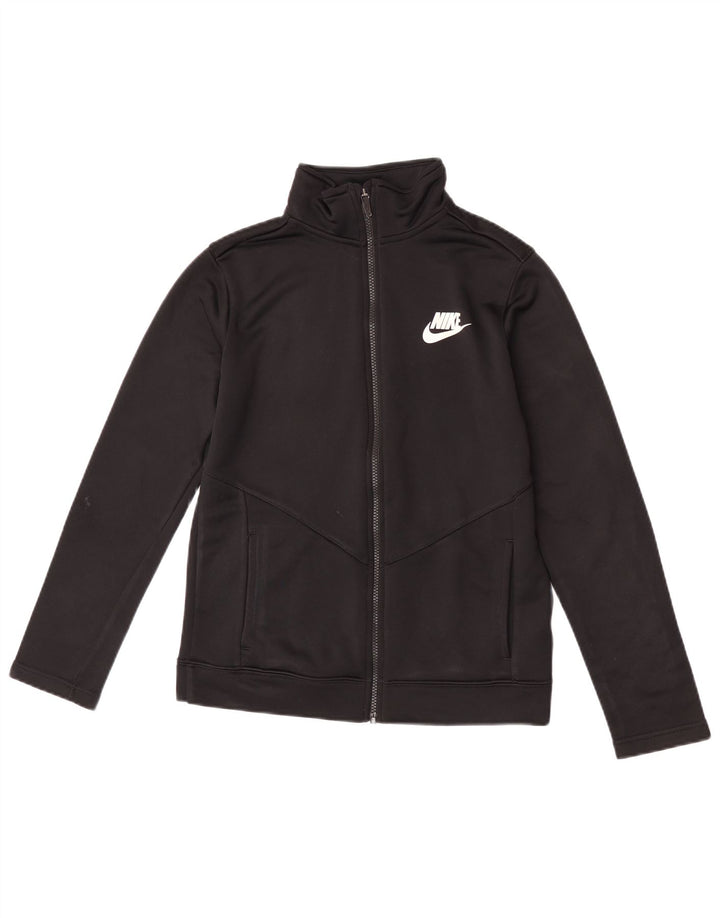 Giacca superiore della tuta da ragazzo Nike 13-14 anni XL poliestere nero
