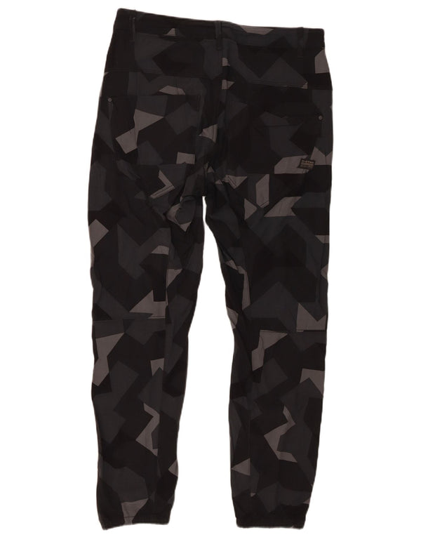 Pantaloni cargo larghi affusolati da donna G-Star W26 L26 Grigio geometrico
