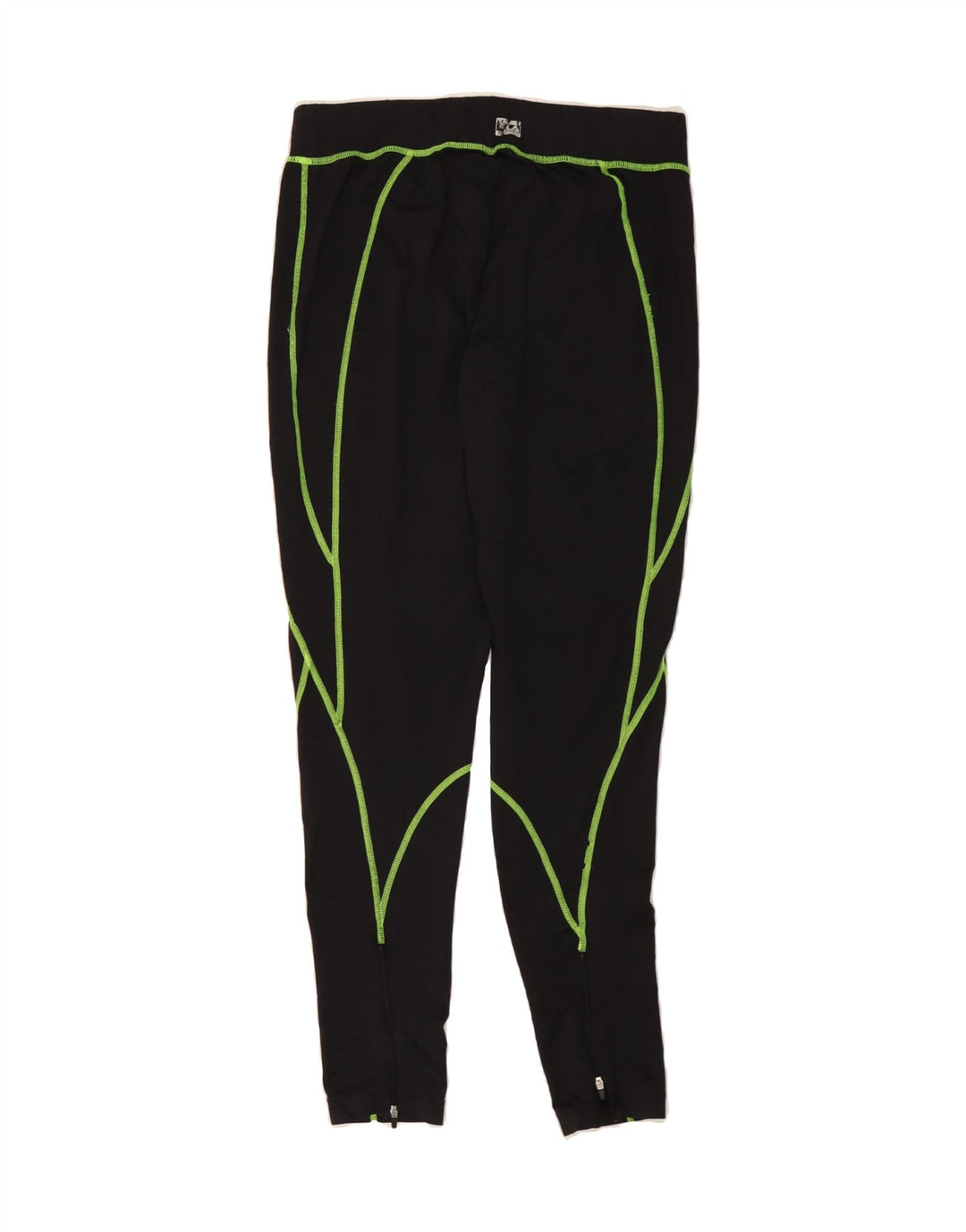 FILA Womens Leggings UK 16 Large Black Vintage Fila and Second-Hand Fila from Messina Hembry 