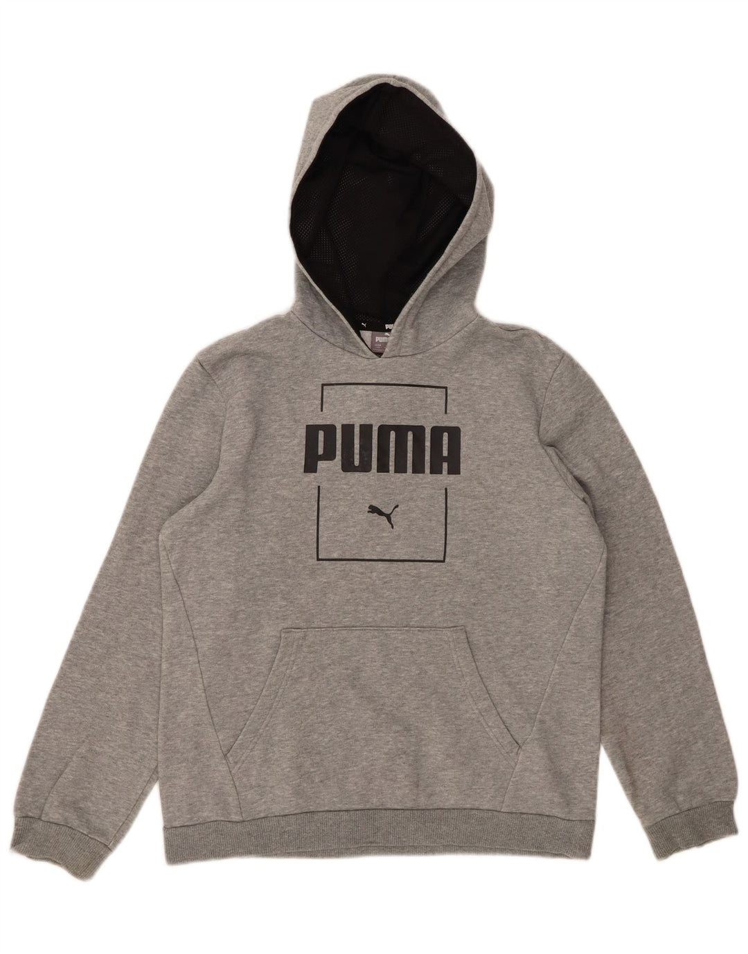 Felpa con cappuccio grafica PUMA da ragazzo 13-14 anni Grigia
