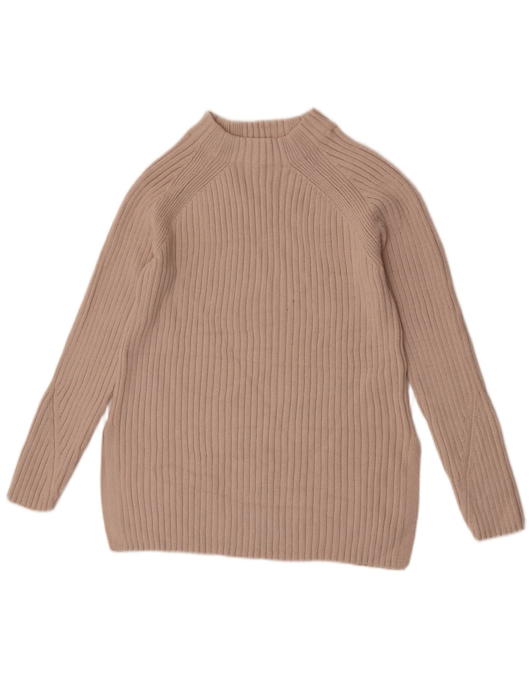 Maglione maglione collo alto da donna Marks & Spencer XS cotone beige