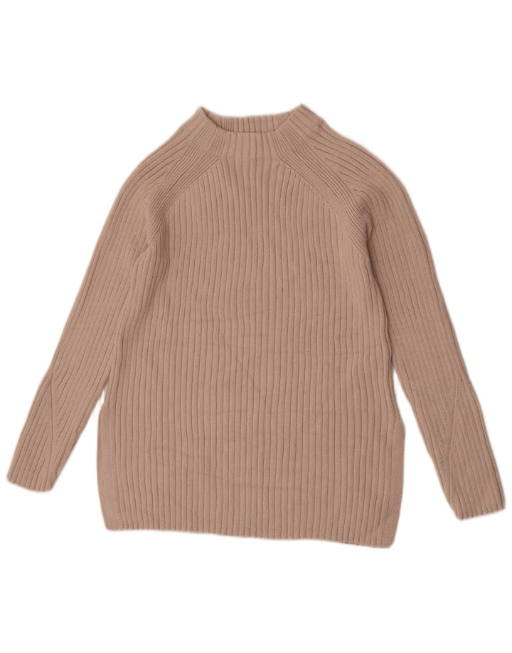 Maglione maglione collo alto da donna Marks & Spencer XS cotone beige