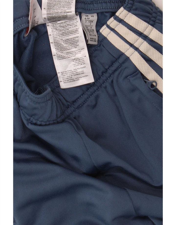 Pantaloni della tuta da ragazzo ADIDAS Joggers 6-7 anni in poliestere blu