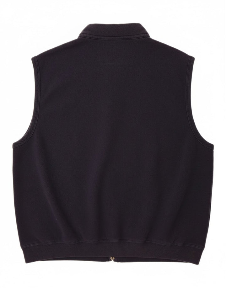 Giacca sportiva senza maniche da uomo Outrage 2XL in cotone blu navy