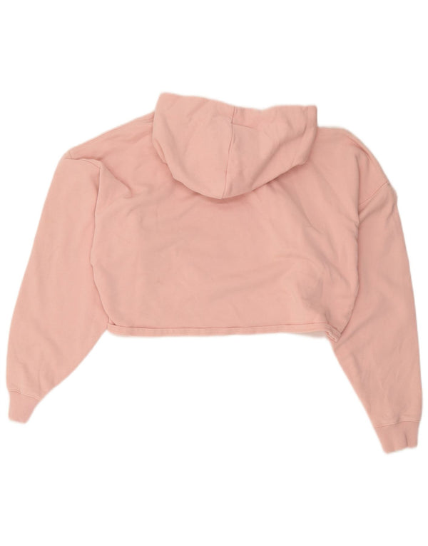 Maglione corto con cappuccio oversize da donna Calvin Klein Jeans UK 10 piccolo rosa