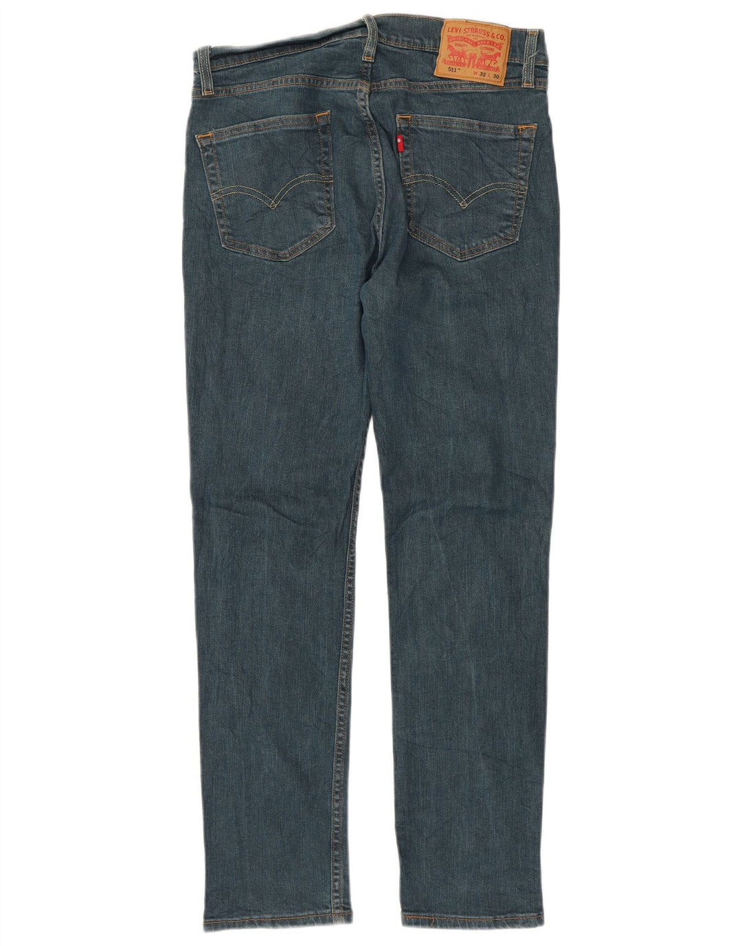 Levi's Uomo 511 Slim Jeans W32 L30 Blu Navy Cotone