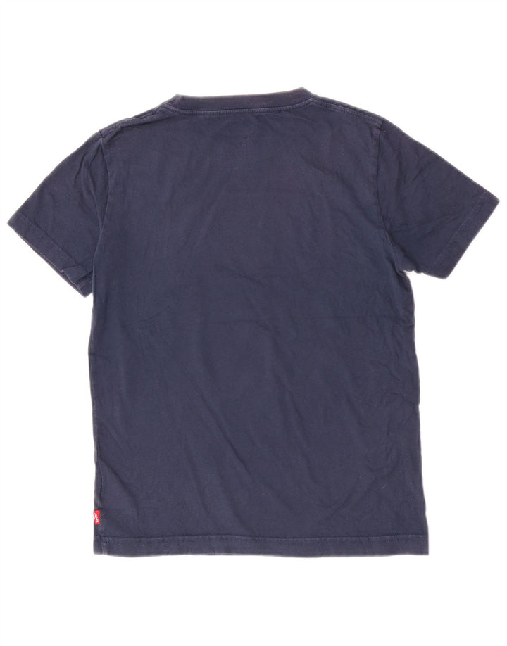 T-shirt grafica regolare da ragazzo Levi's Top 9-10 anni in cotone blu navy