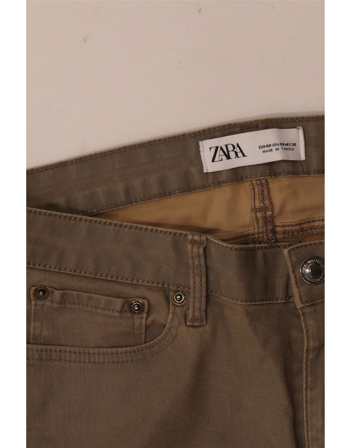 Jeans skinny da donna Zara EU 40 medio W30 L26 kaki