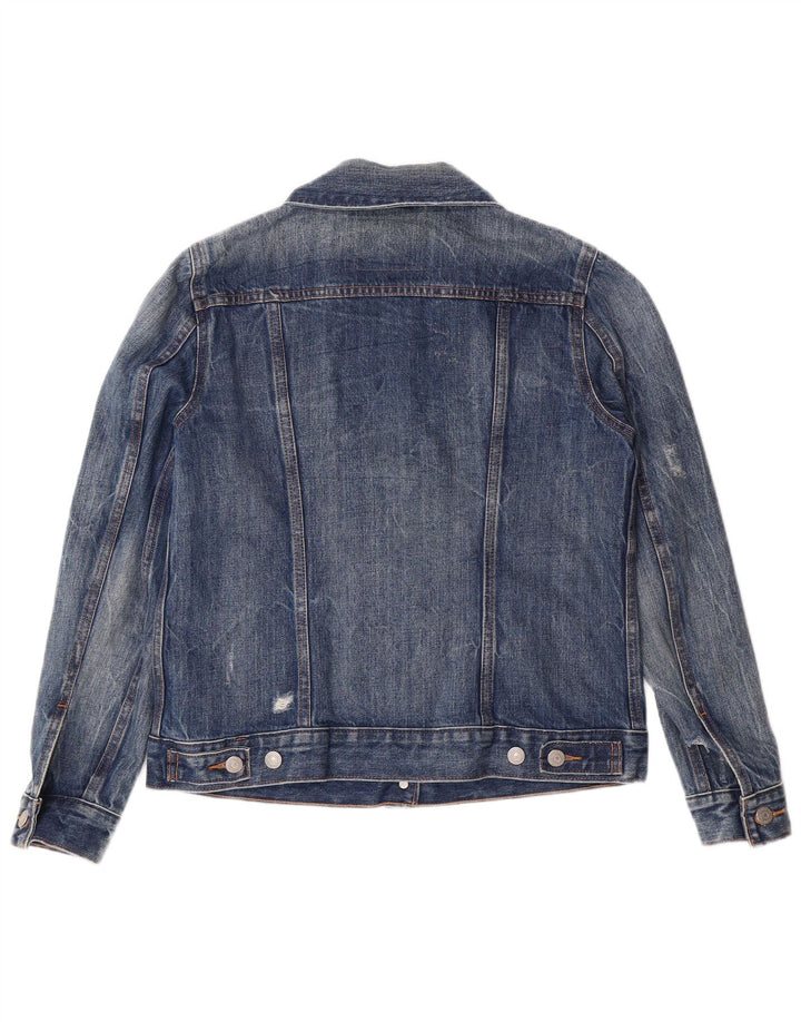 LEVI'S Womens Denim Jacket UK 14 Medium Blue Cotton