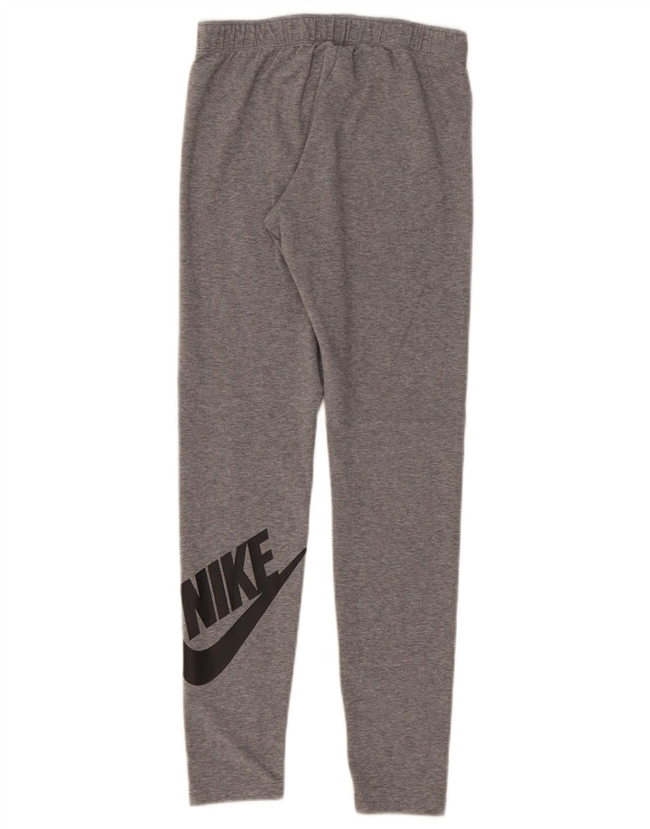 Leggings grafici da donna Nike UK 12 cotone screziato grigio medio