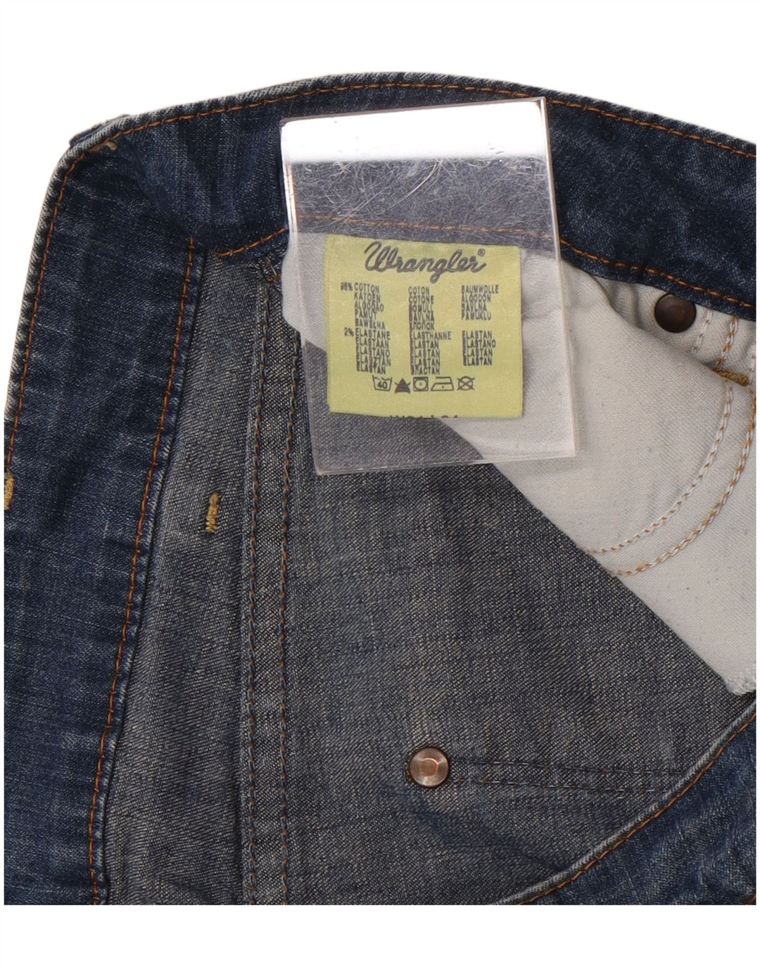 Pantaloncini di jeans Iris da uomo Wrangler W31 cotone blu medio